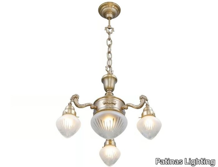 EGER I - Handmade brass chandelier _ Patinas Lighting