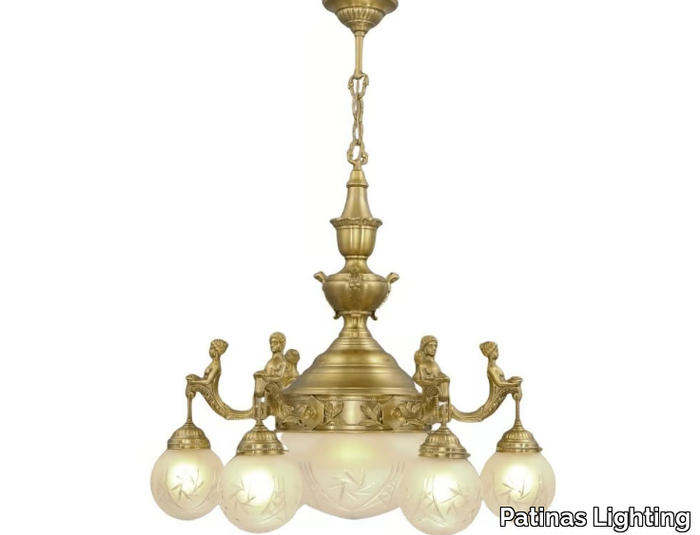 FORTUNA I - Handmade brass chandelier _ Patinas Lighting