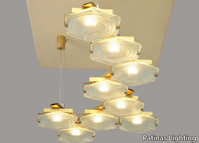 HEXXA PENDANT 09 - LED glass pendant lamp _ Patinas Lighting