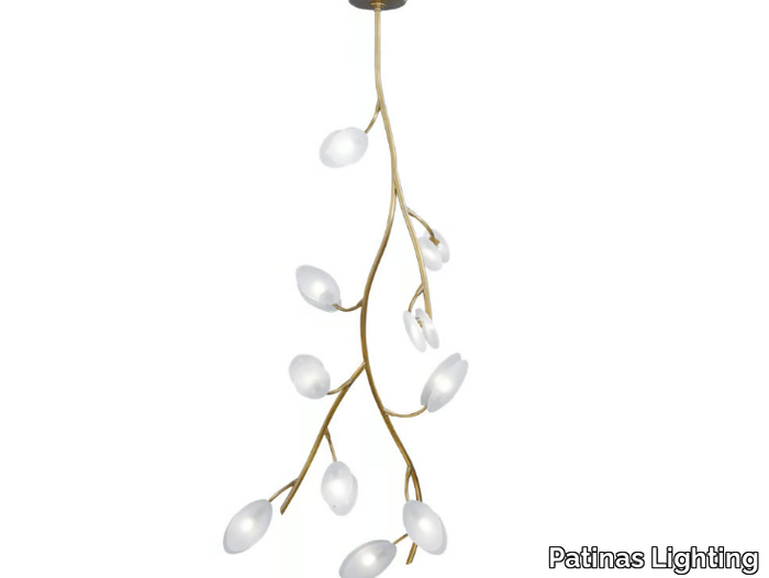 INVERNO 10 - LED handmade brass ceiling lamp _ Patinas Lighting