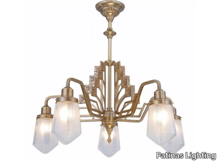 LINZ - Handmade brass chandelier _ Patinas Lighting