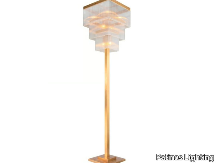 MONACO - Brass floor lamp _ Patinas Lighting