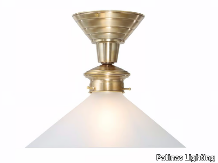 SNOOKER - Handmade brass ceiling lamp _ Patinas Lighting