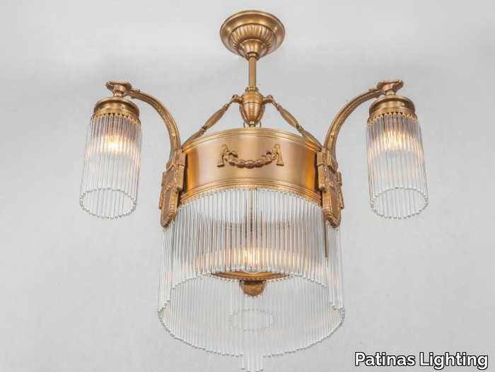 STRASBOURG 3 - Handmade brass chandelier _ Patinas Lighting