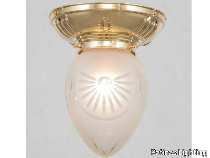 PANNON 8/14 - Brass ceiling light _ Patinas Lighting