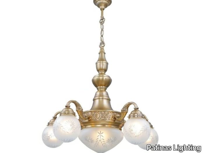 PECS III - Handmade brass chandelier _ Patinas Lighting