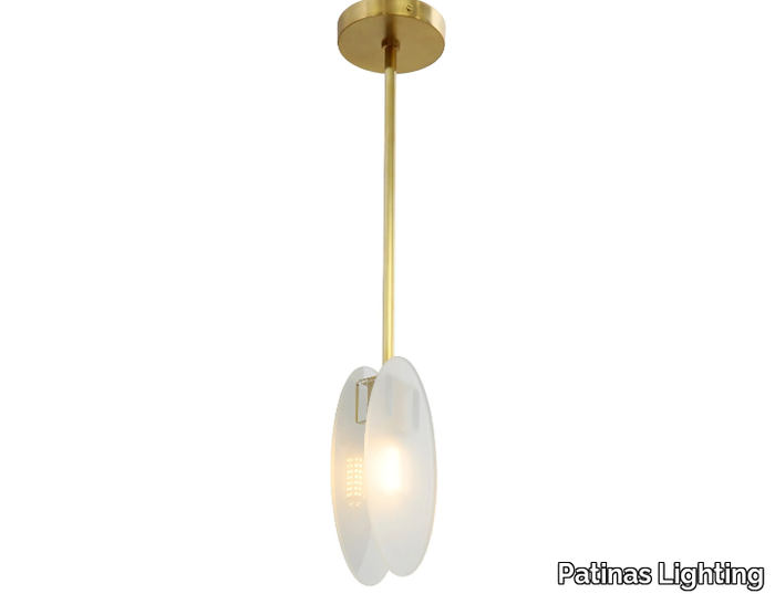 PRESENT PENDANT 1 - LED brass ceiling lamp _ Patinas Lighting