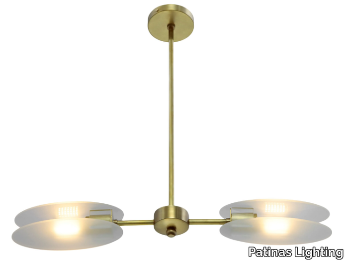 PRESENT PENDANT 2 - LED brass ceiling lamp _ Patinas Lighting