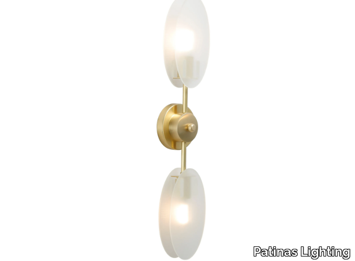 PRESENT WALL LIGHT 2 - LED brass wall light _ Patinas Lighting