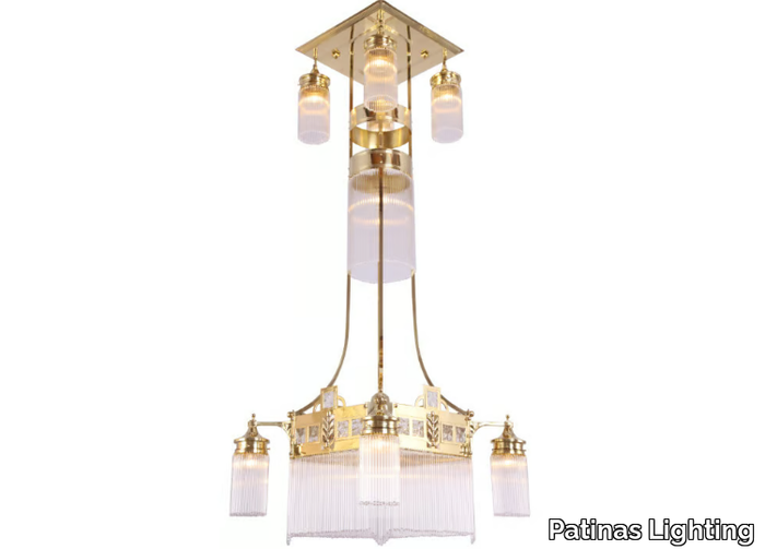 WIENER I - Handmade brass chandelier _ Patinas Lighting