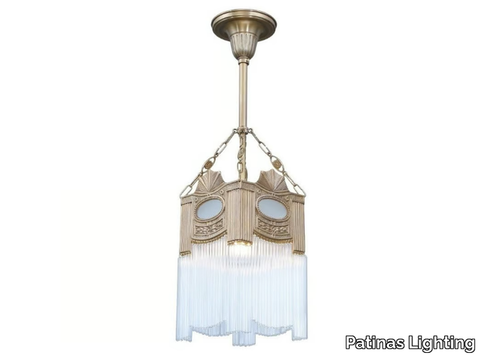 TRIEST II - Handmade brass pendant lamp _ Patinas Lighting