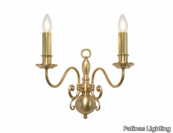 ROTTERDAM WALL LIGHT SMALL - Brass wall lamp _ Patinas Lighting