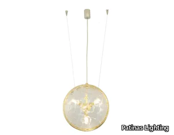 MACARON PENDANT VERTICAL 30 - LED brass pendant lamp _ Patinas Lighting