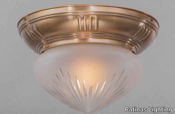 PANNON 20/2 - Brass ceiling light _ Patinas Lighting