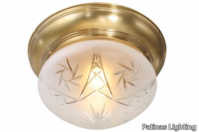 TRIBU 25/3 - Brass ceiling lamp _ Patinas Lighting