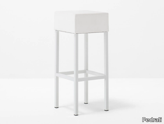 CUBE 1400 - Upholstered stool _ Pedrali