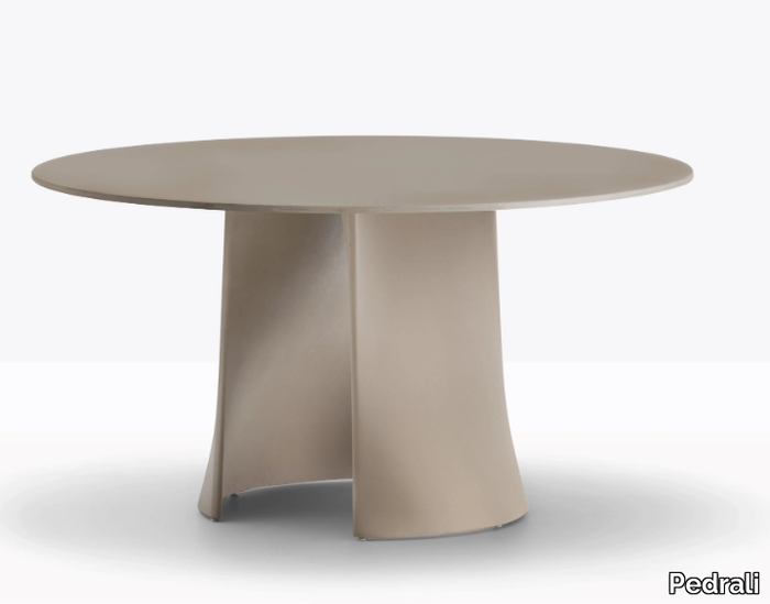 ANEMOS - Round cement garden table _ Pedrali