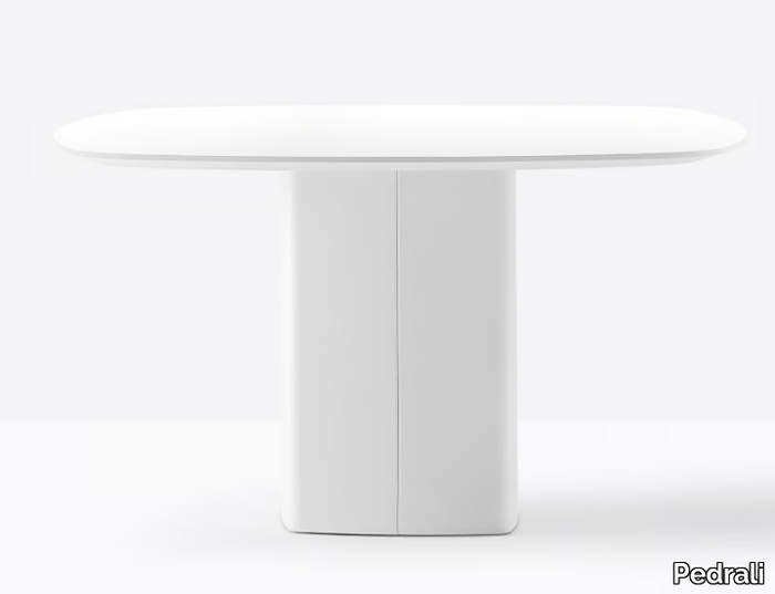 AERO TAE_130X130 - Square steel table _ Pedrali