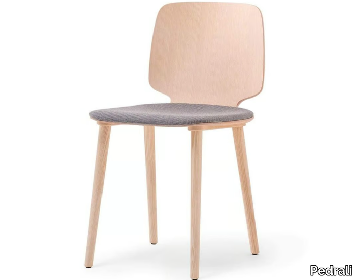 BABILA 2700/A - Wooden chair with integrated cushion _ Pedrali