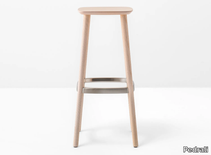 BABILA 2702 - Wooden stool with footrest _ Pedrali