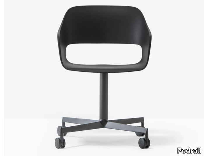 BABILA 2775 - With 4-spoke base polypropylene chair with castors _ Pedrali