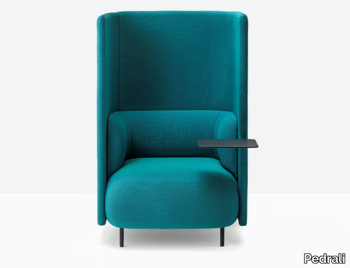 BUDDYHUB BDH001/140 - Acoustic fabric armchair high-back _ Pedrali