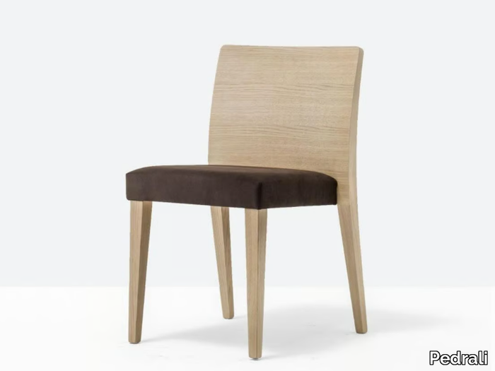 GLAM 431 - Upholstered oak chair _ Pedrali