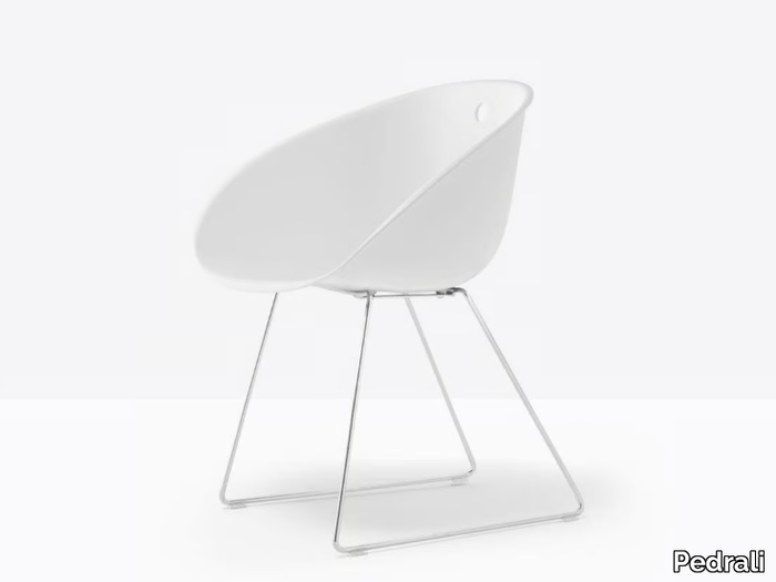 GLISS 920 - Sled base technopolymer chair _ Pedrali