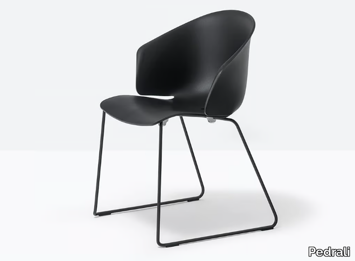 GRACE 411 - Stackable sled base polypropylene chair _ Pedrali