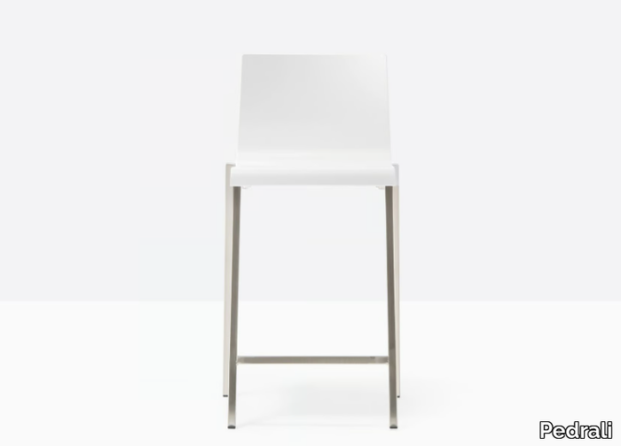 KUADRA 1102 - High stool with footrest _ Pedrali