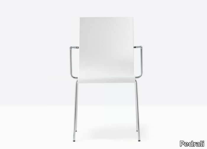 KUADRA 1115 - Plastic chair with armrests _ Pedrali