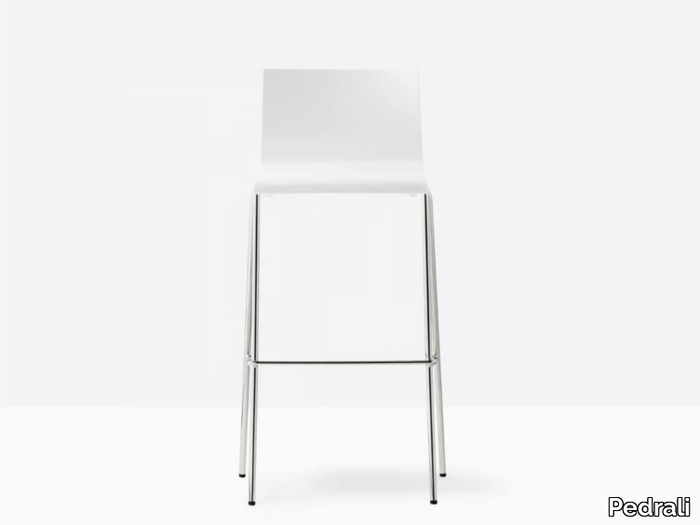 KUADRA 1116 - Technopolymer stool with back _ Pedrali