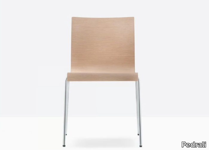 KUADRA XL 2413 - Multi-layer wood chair _ Pedrali