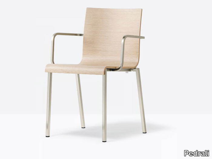 KUADRA XL 2412 - Stackable chair _ Pedrali