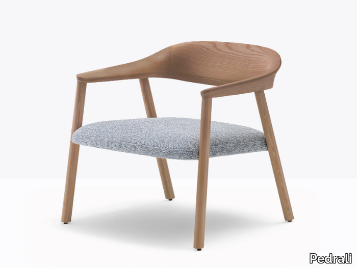 HÉRA LOUNGE 2869 - Ash easy chair with integrated cushion _ Pedrali