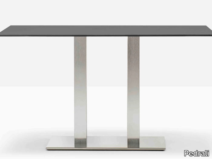 INOX 4462 - Rectangular contract table _ Pedrali