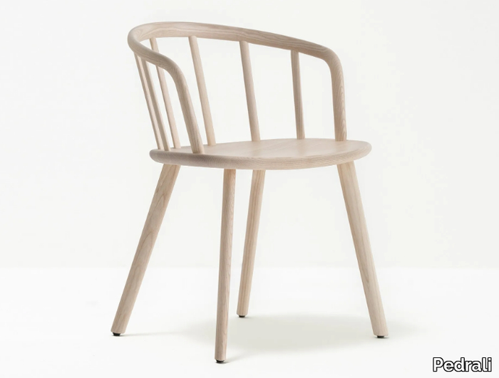 NYM 2835 - Ash chair with armrests with integrated cushion _ Pedrali