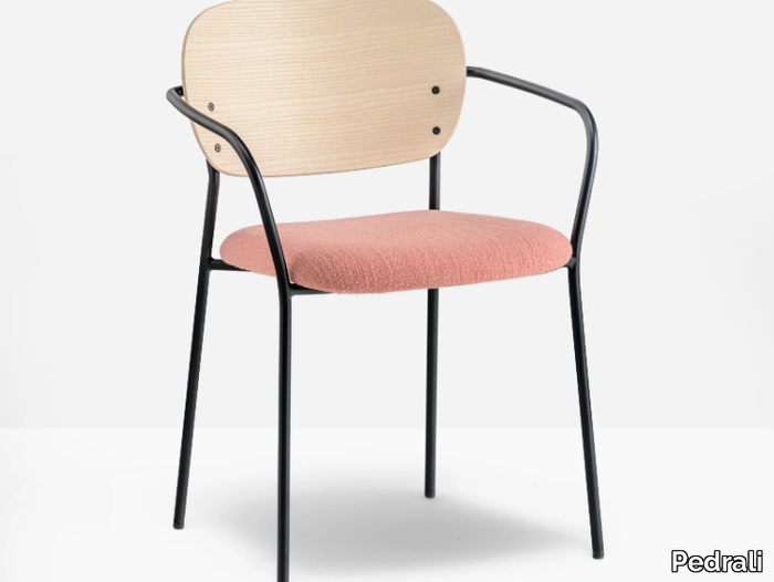 JAZZ 3705 - Stackable chair with armrests _ Pedrali