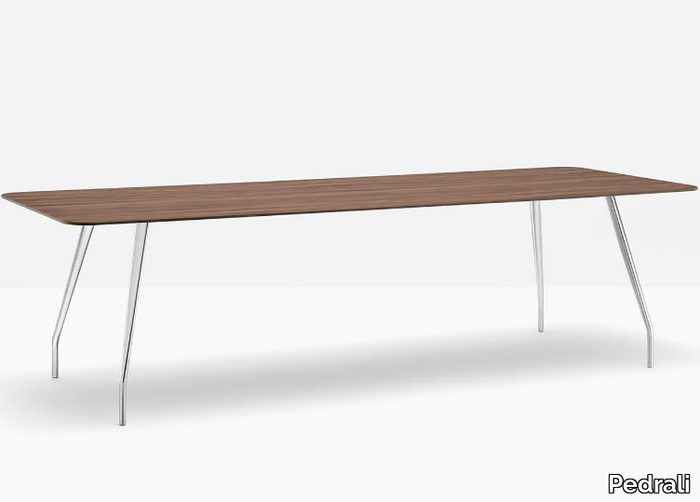 RIZZ - Rectangular aluminium table _ Pedrali