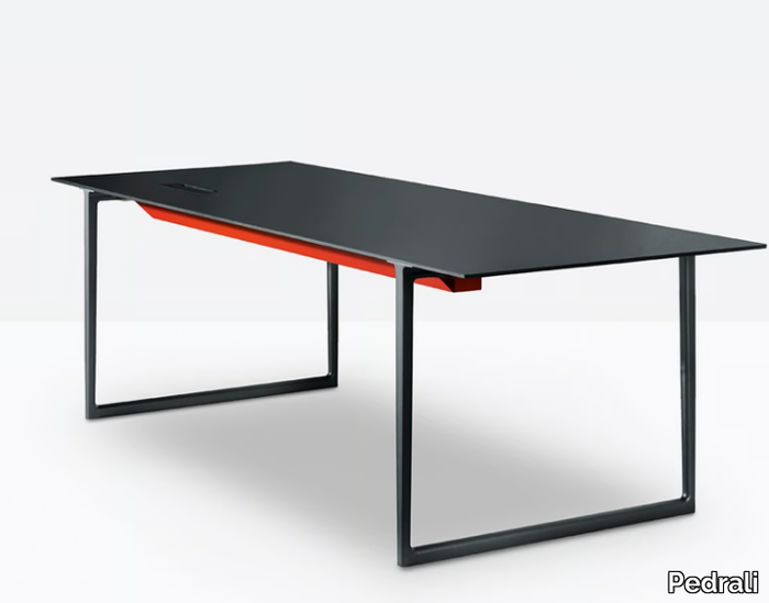 TOA DESK - Rectangular die cast aluminium office desk _ Pedrali