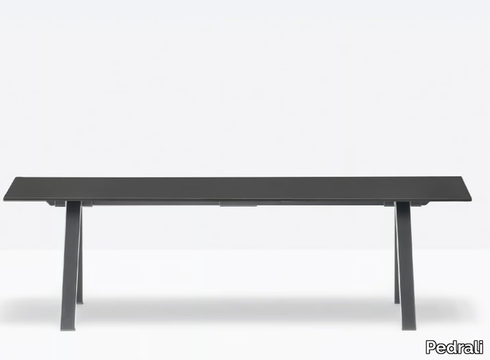 ARKI-BENCH ARKB - Modular bench with solid laminate seat and steel legs _ Pedrali