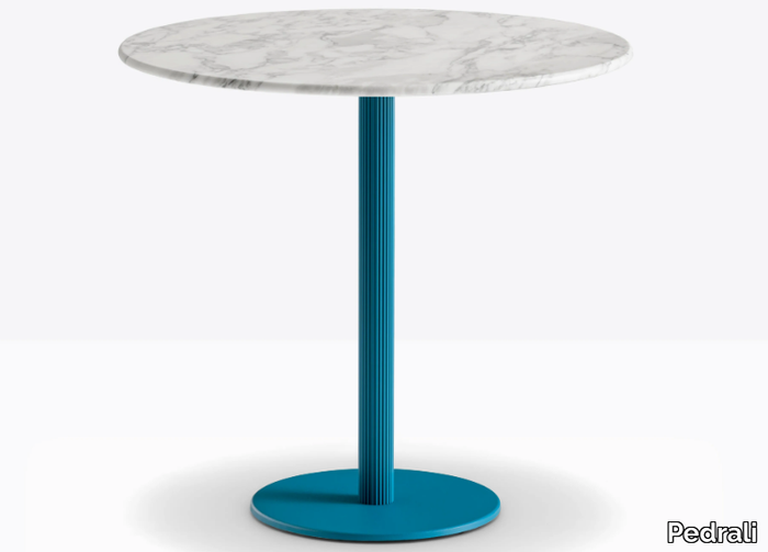 BLUME - Round steel table _ Pedrali