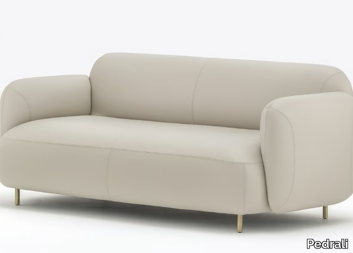 BUDDY 218 - 2 seater leather sofa _ Pedrali