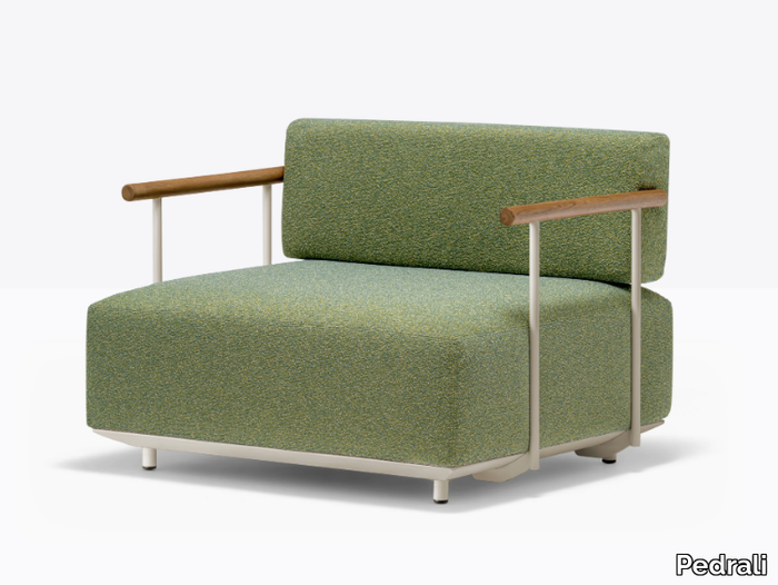 ARKI-SOFA PLUS - Fabric garden armchair with armrests _ Pedrali