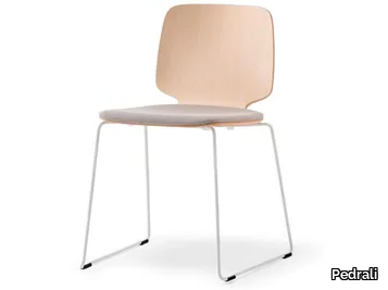 BABILA 2720/A - Multi-layer wood chair with integrated cushion _ Pedrali