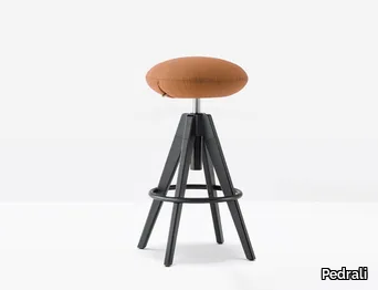 ARKI-STOOL ARKW6/2 - Swivel oak stool with gas lift _ Pedrali