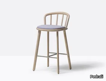 NYM 2838/A - High ash stool with integrated cushion _ Pedrali