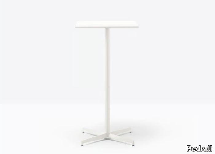 LAJA 5424 - Square aluminium contract table _ Pedrali