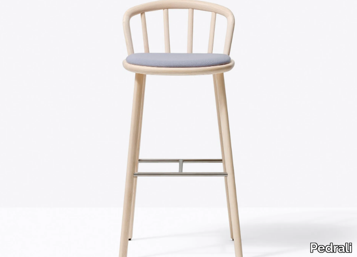 NYM 2839/A - High stool with integrated cushion _ Pedrali