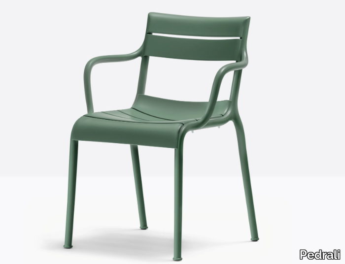 SOUVENIR 555 - Polypropylene garden chair with armrests _ Pedrali